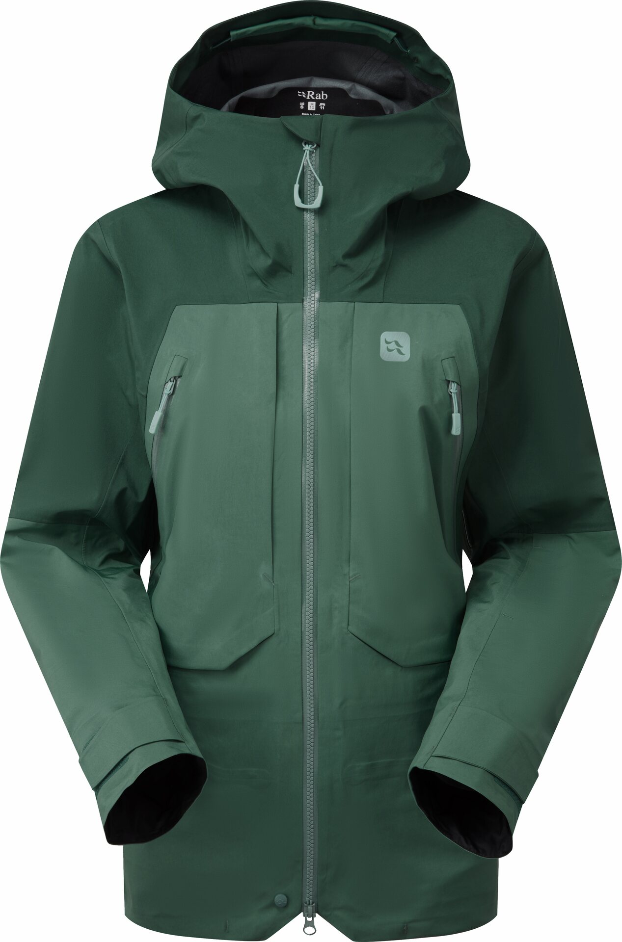 Rab Khroma Converge GTX Ski Jacket Womens Green Slate / Eucalyptus