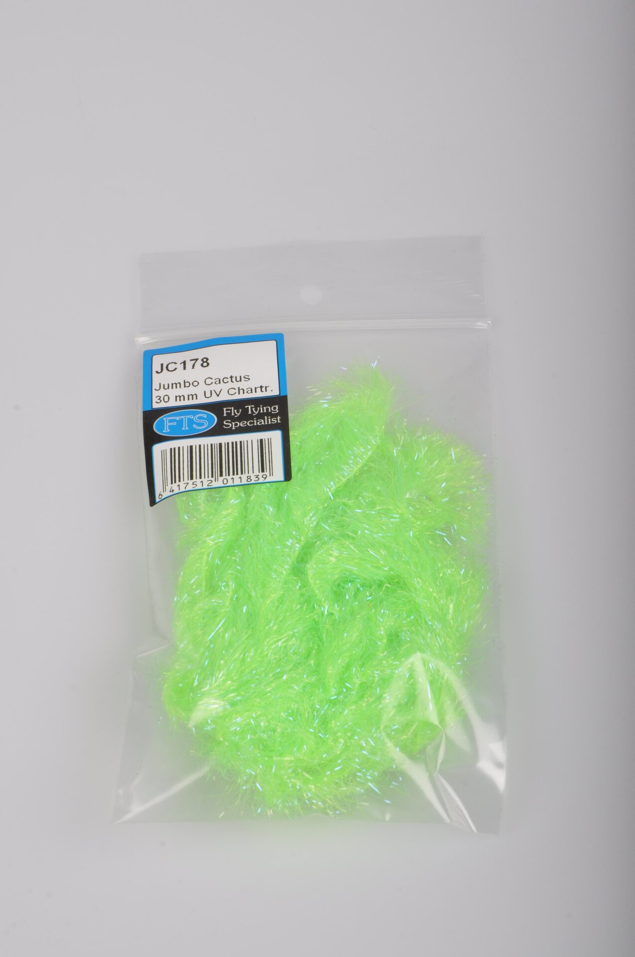 FTS Jumbo Cactus 30mm Chenille UV Chartreuse