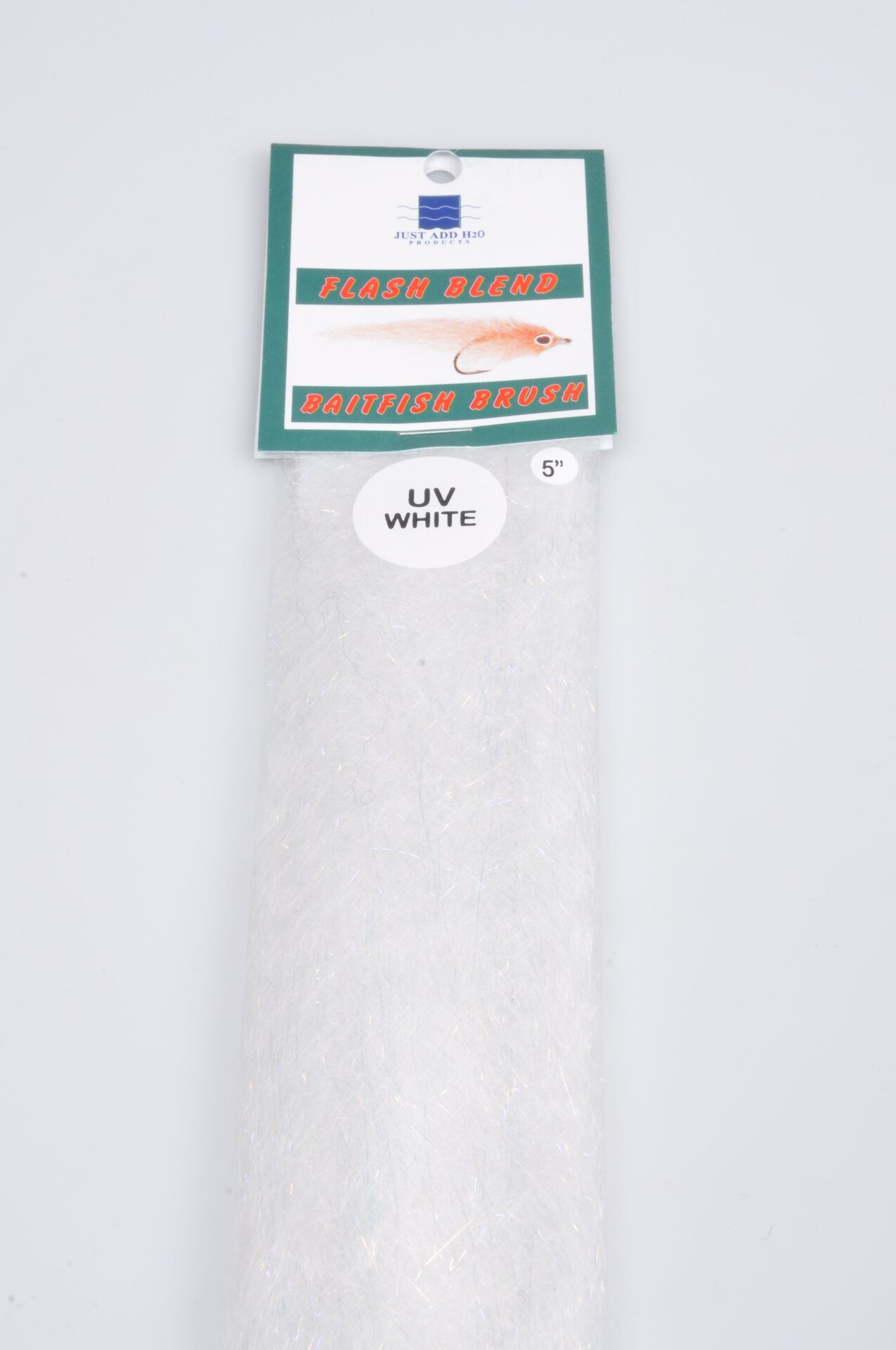 H2O Flash Blend Baitfish Brush 5" UV White