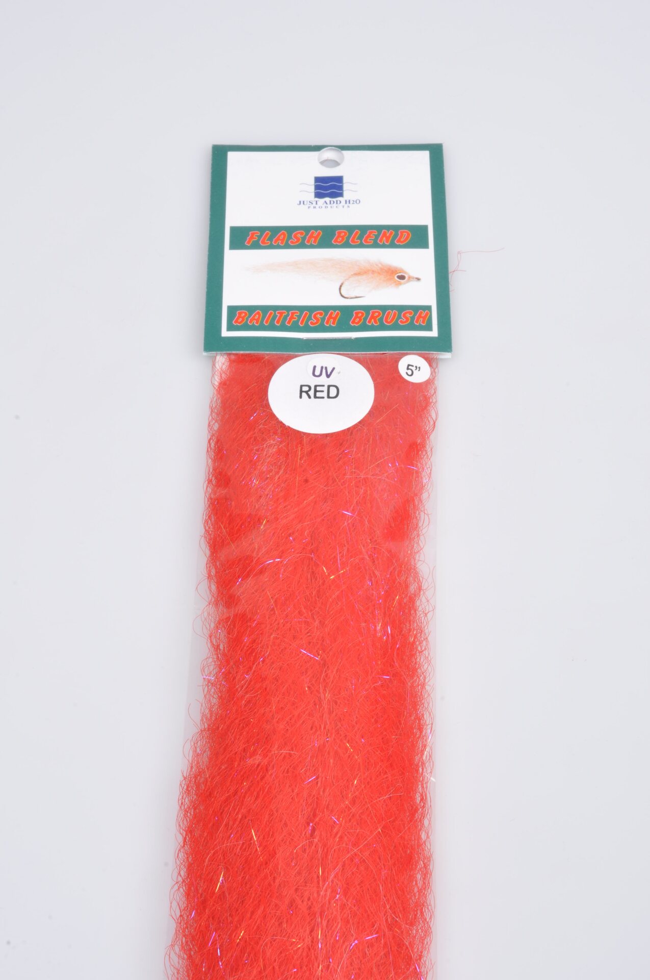 H2O Flash Blend Baitfish Brush 5" UV Red