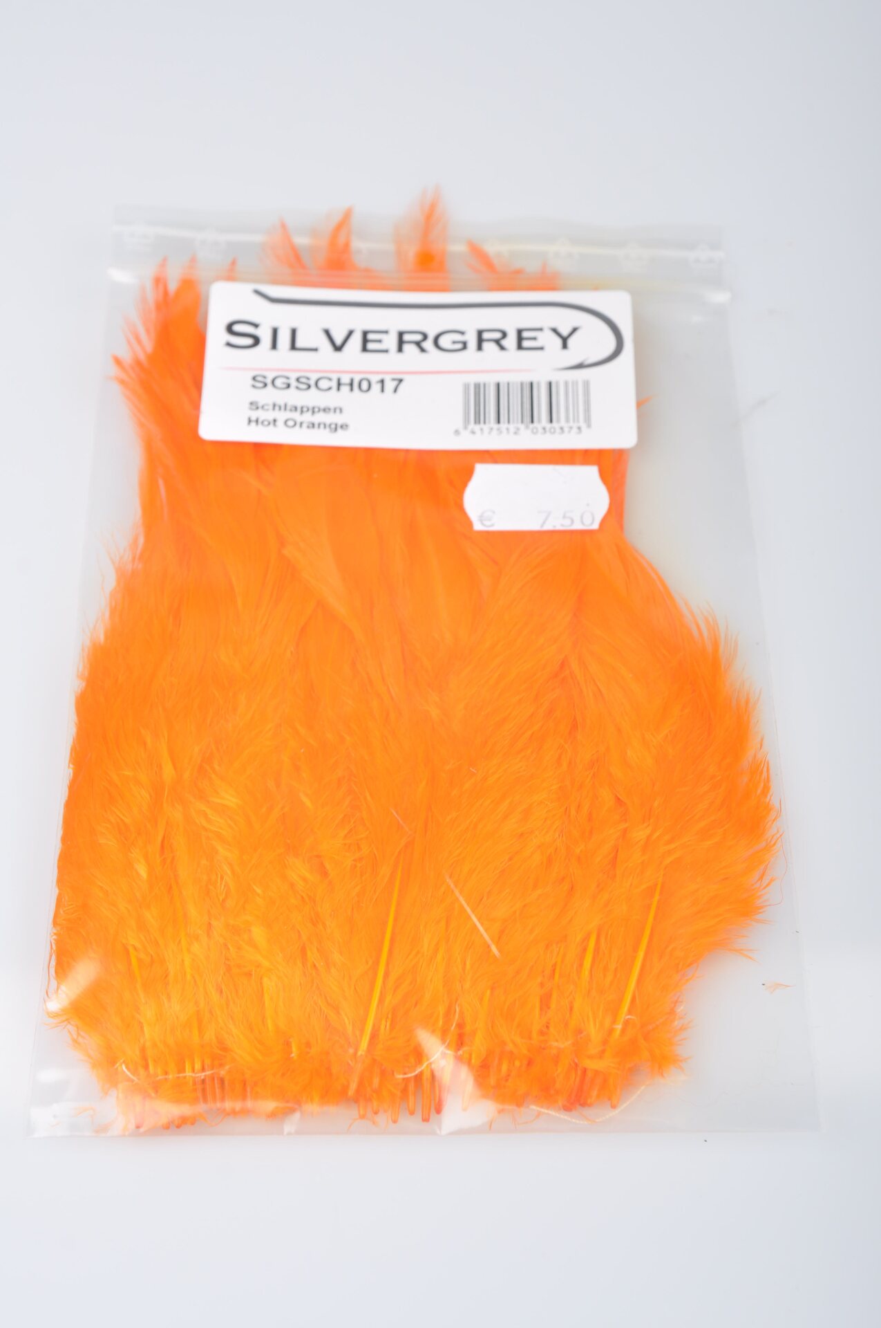 Silvergrey Schlappen Hot Orange