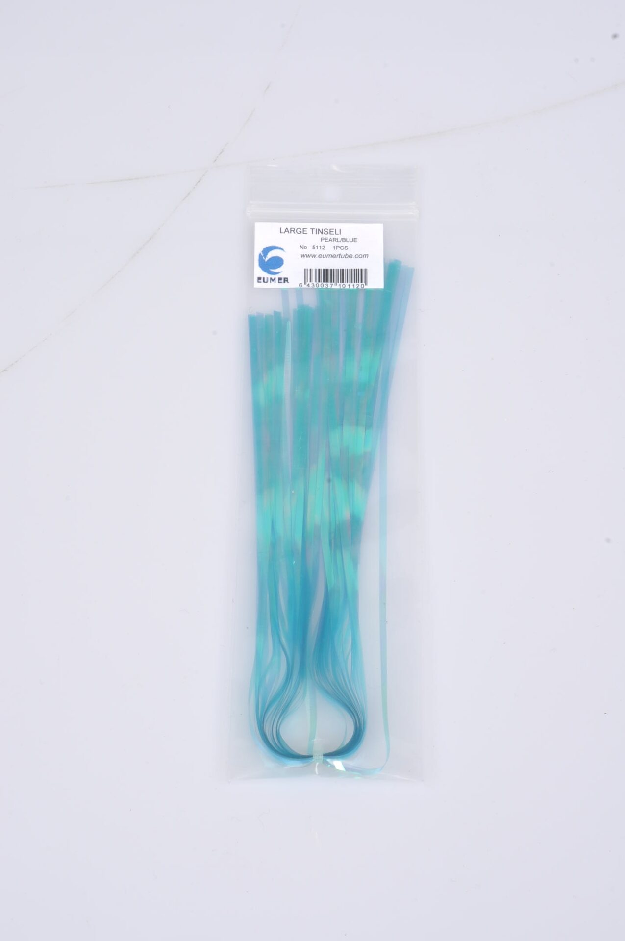 Large Tinsel Pearl / Blue