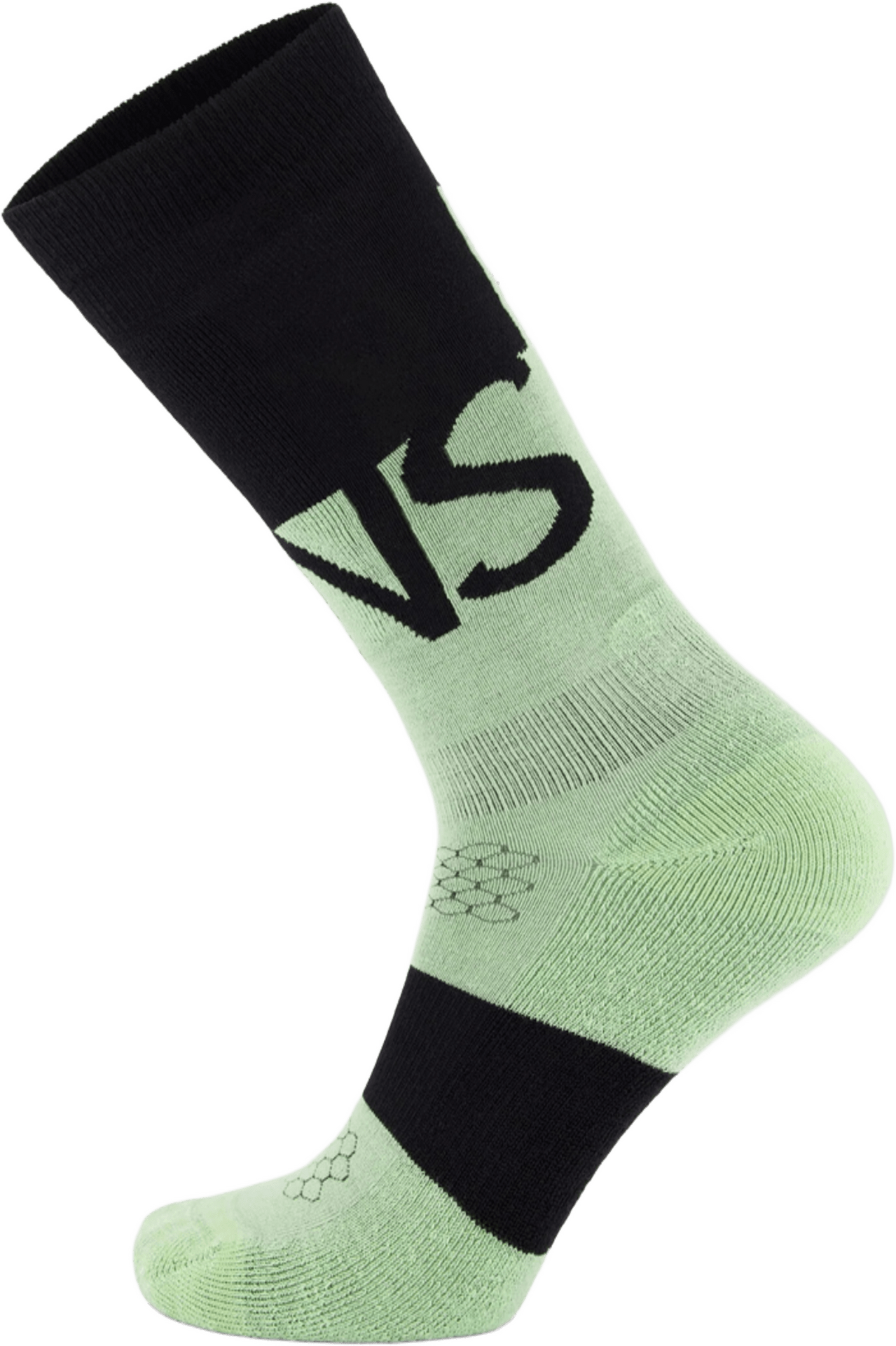 Mons Royale Ultra Cushion Merino Snow Sock Matcha / Black