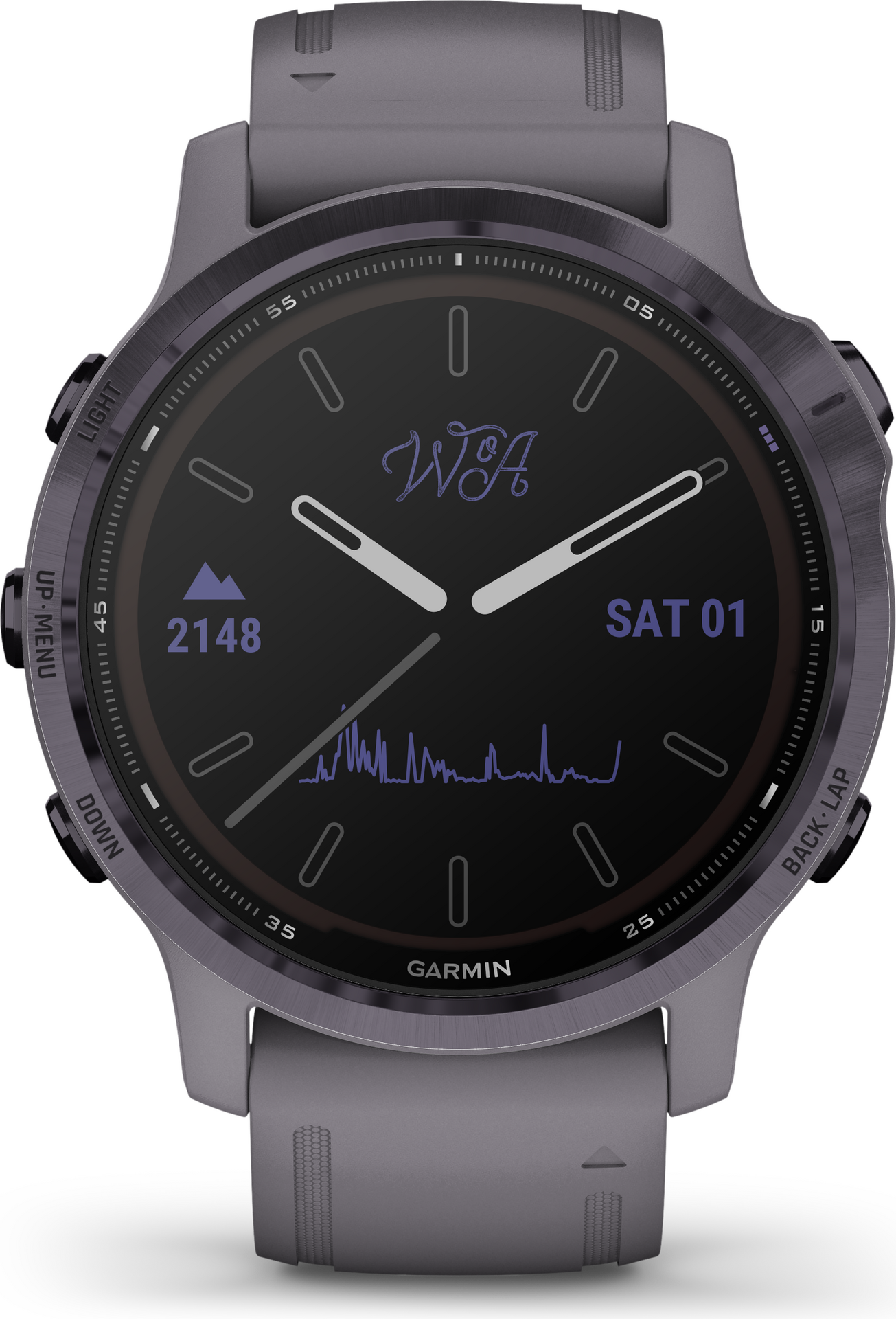 Garmin Fenix 6S Pro Solar Amethyst w/ Shale Gray Band