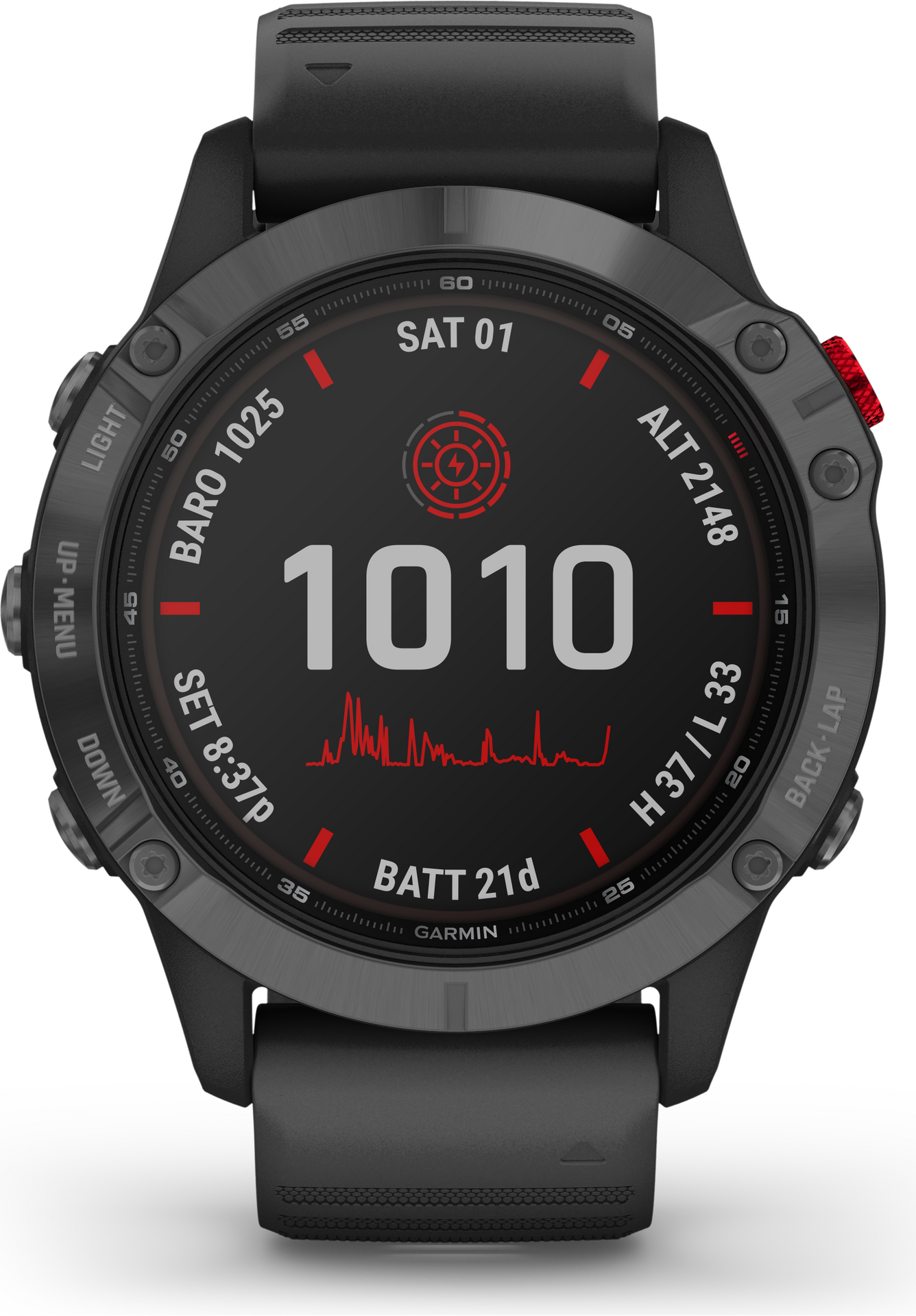 Garmin Fenix 6 Pro Solar Slate Gray w/ Black Band