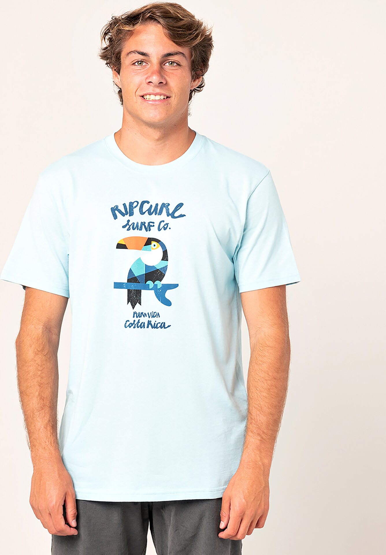 Rip Curl Destination Animals Tee Mens Light Blue