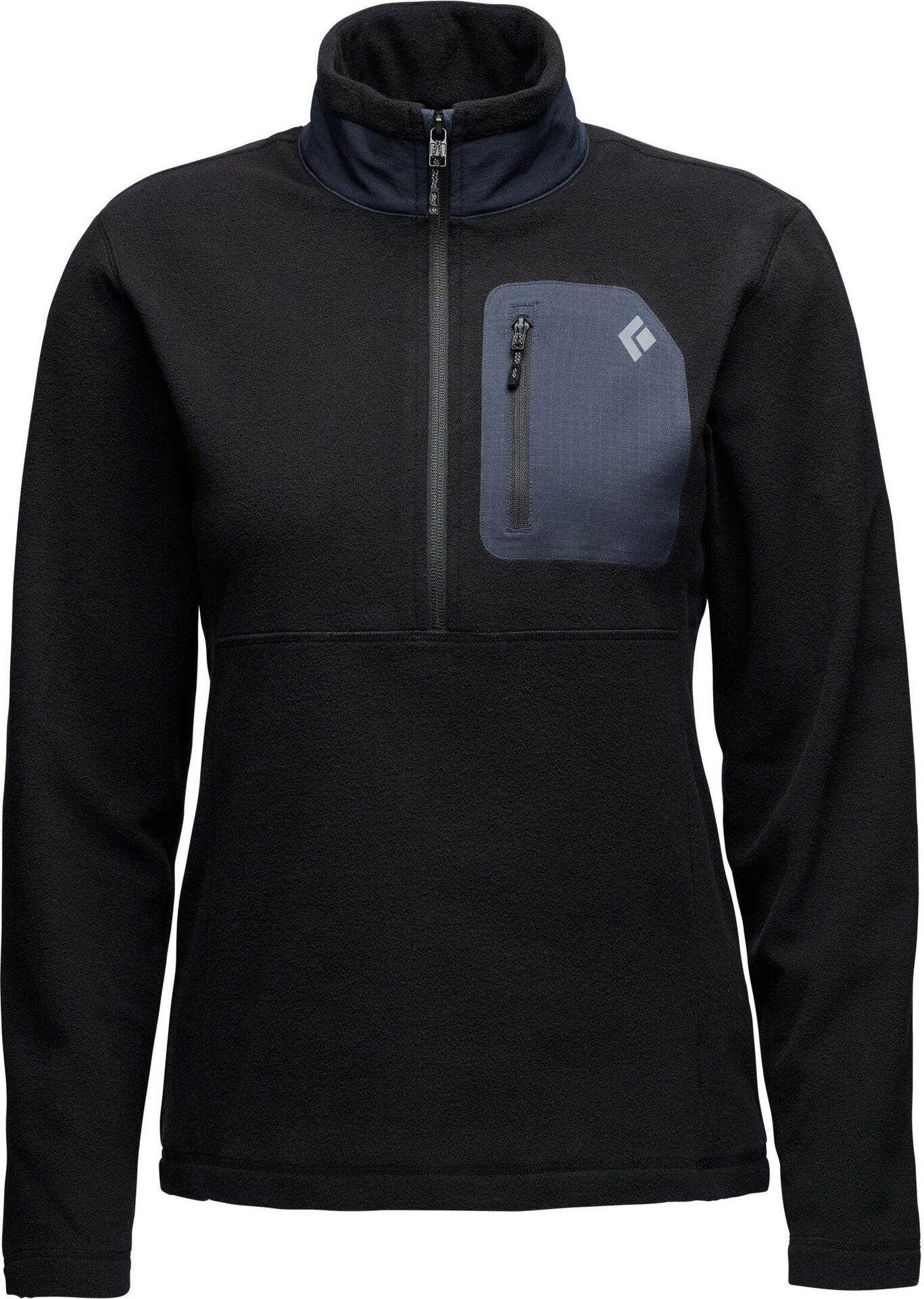 Black Diamond Rift Half-Zip Poly Fleece Womens Black-Black