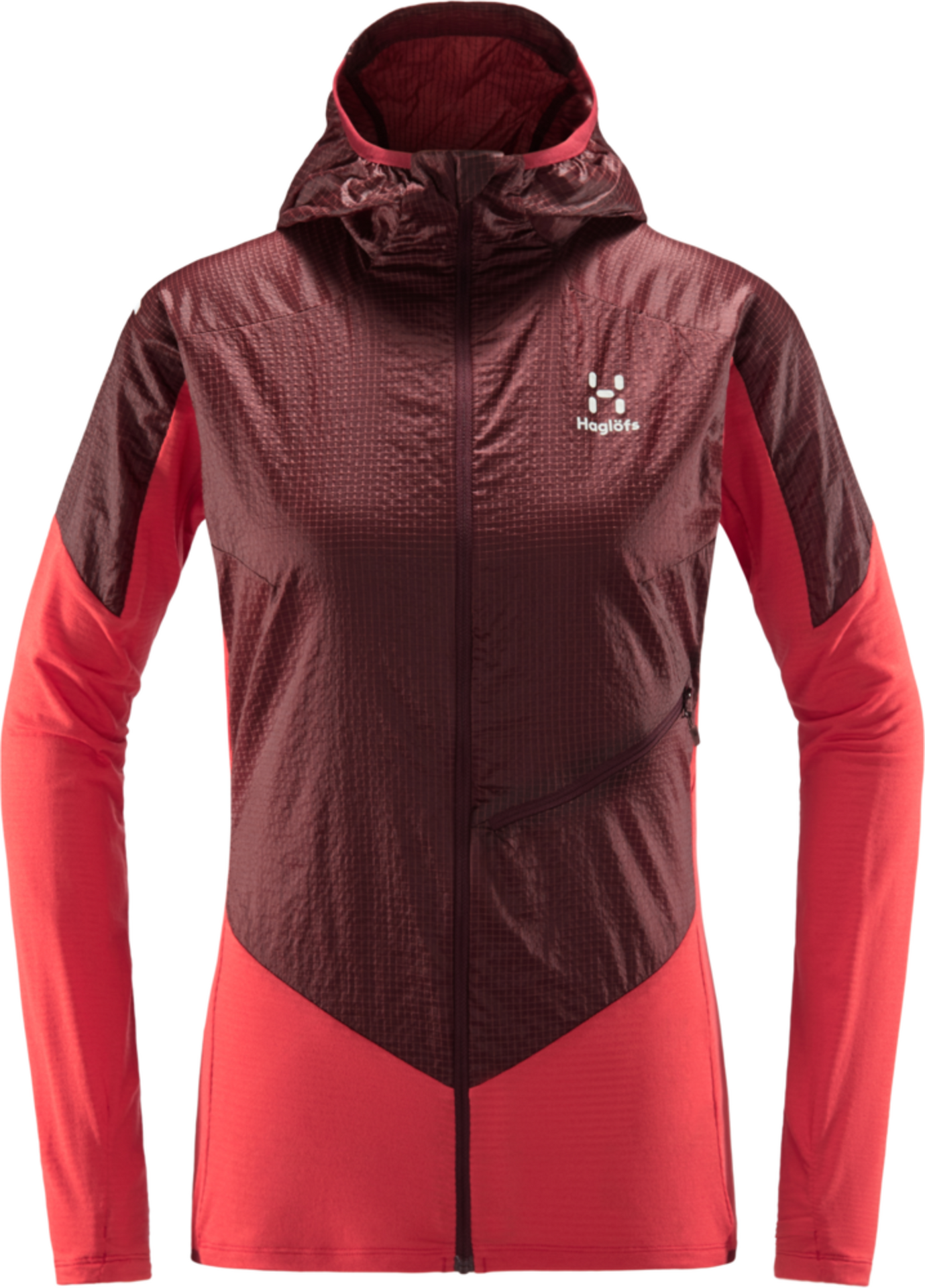 Haglöfs L.I.M Hybrid Hood Women Hibiscus Red/Maroon Red