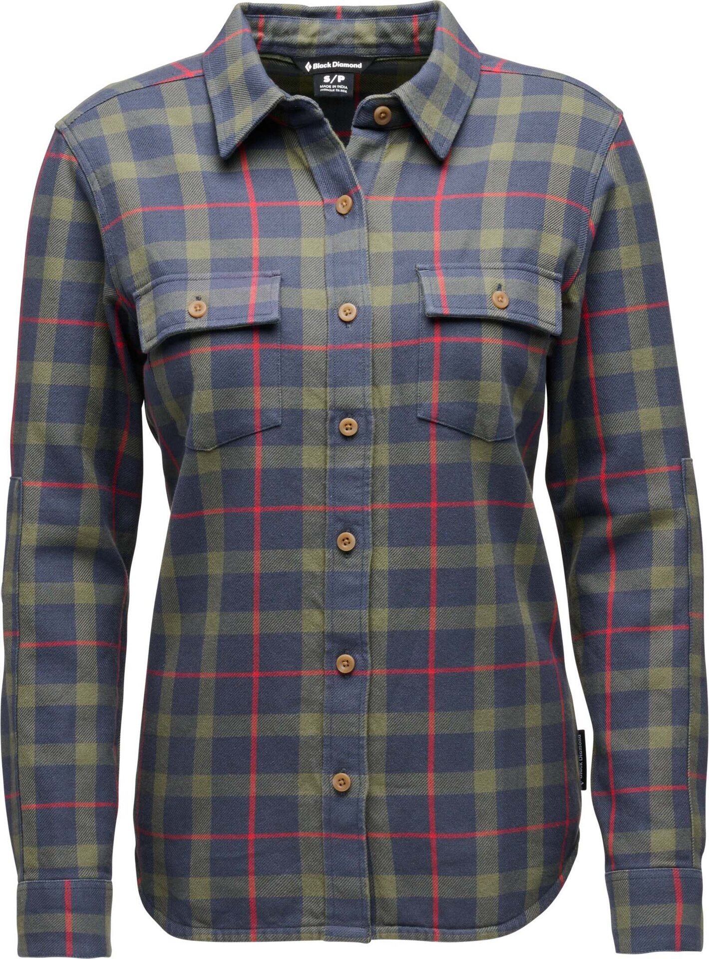 Black Diamond Project Twill LS Shirt Womens Charcoal / Tundra