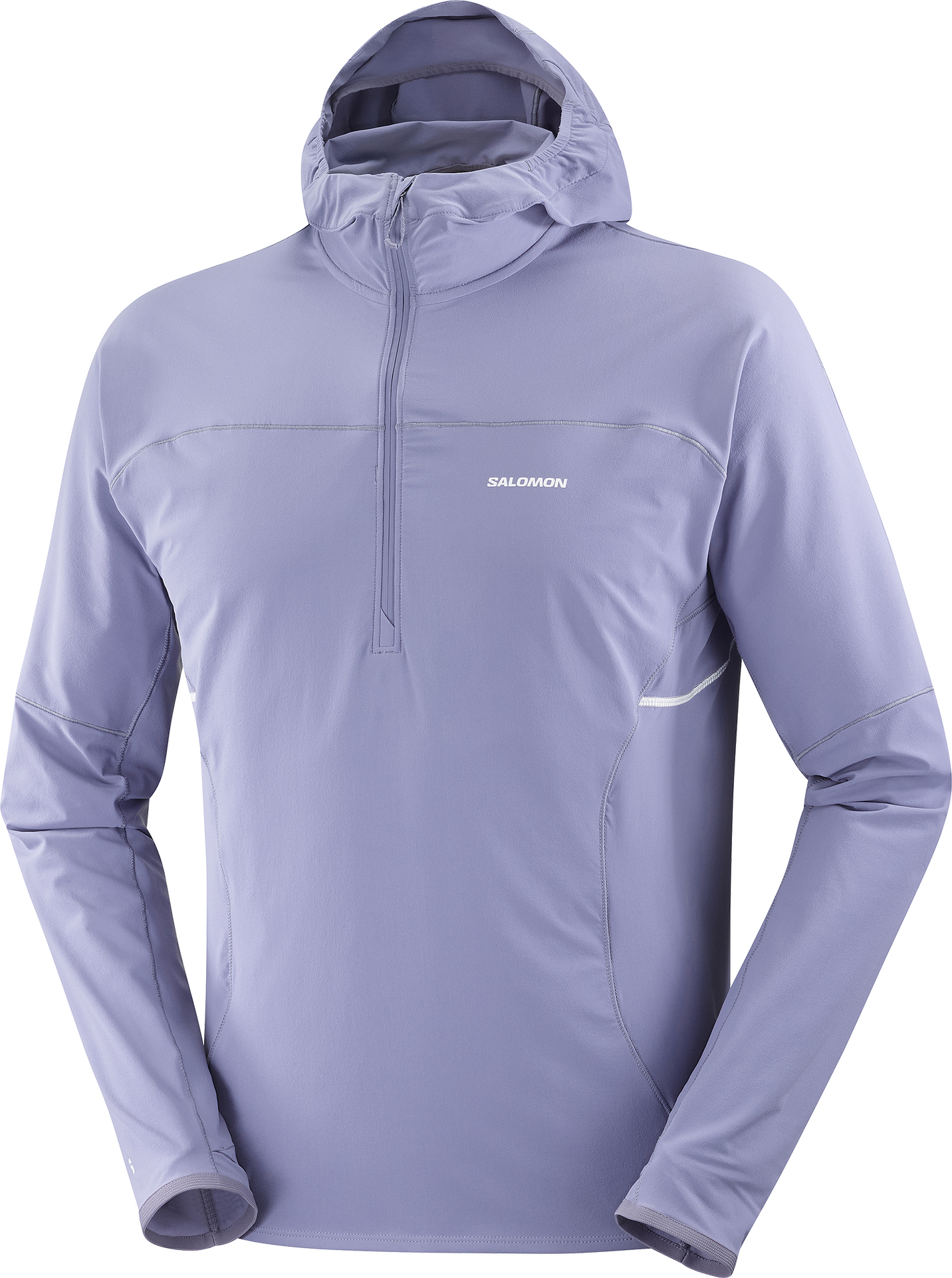 Salomon Sense Aero Hybrid Half Zip Hood Jacket Mens Blue Granite