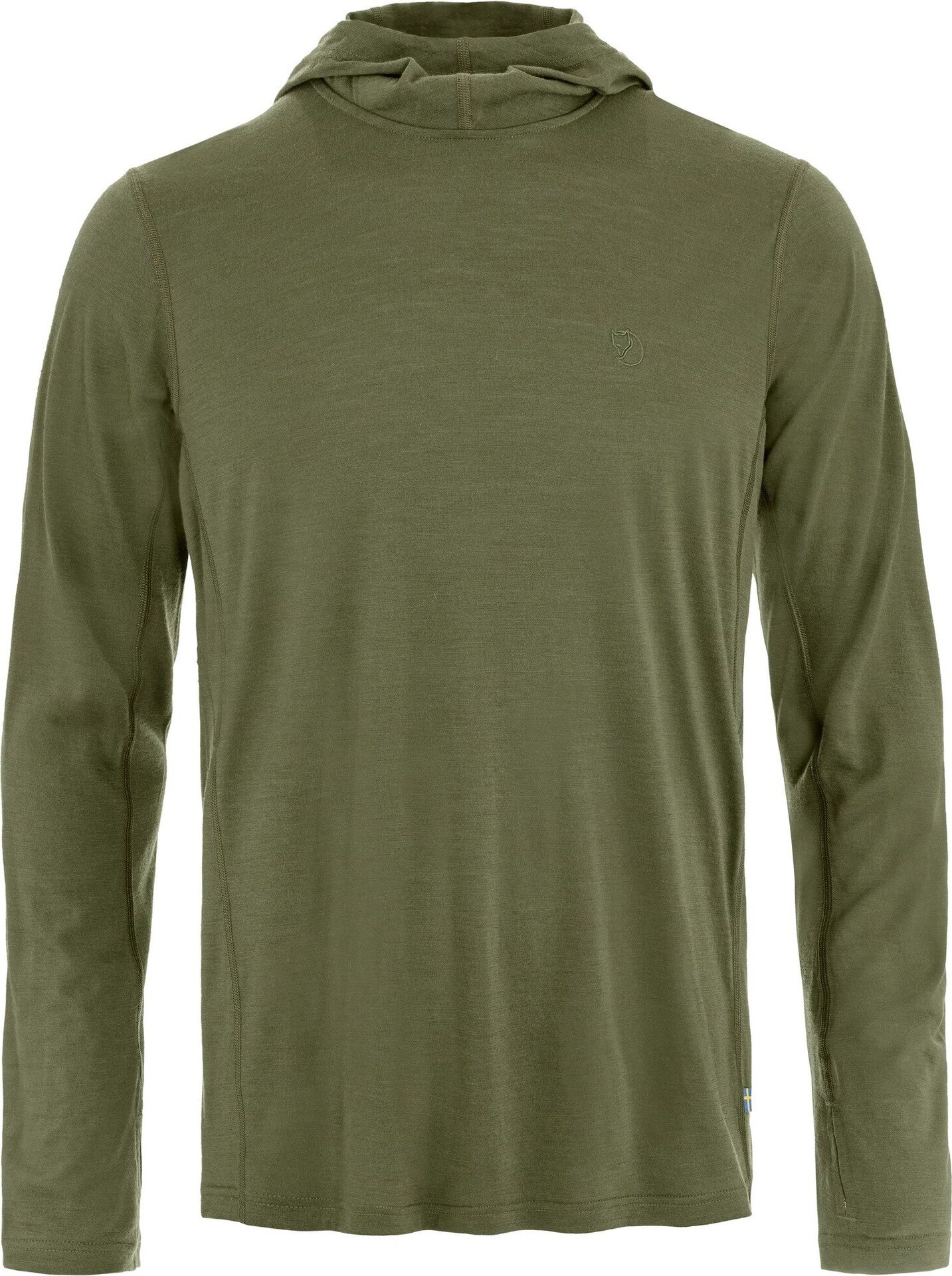 Fjällräven Abisko Wool Hoodie Mens Laurel Green (625)