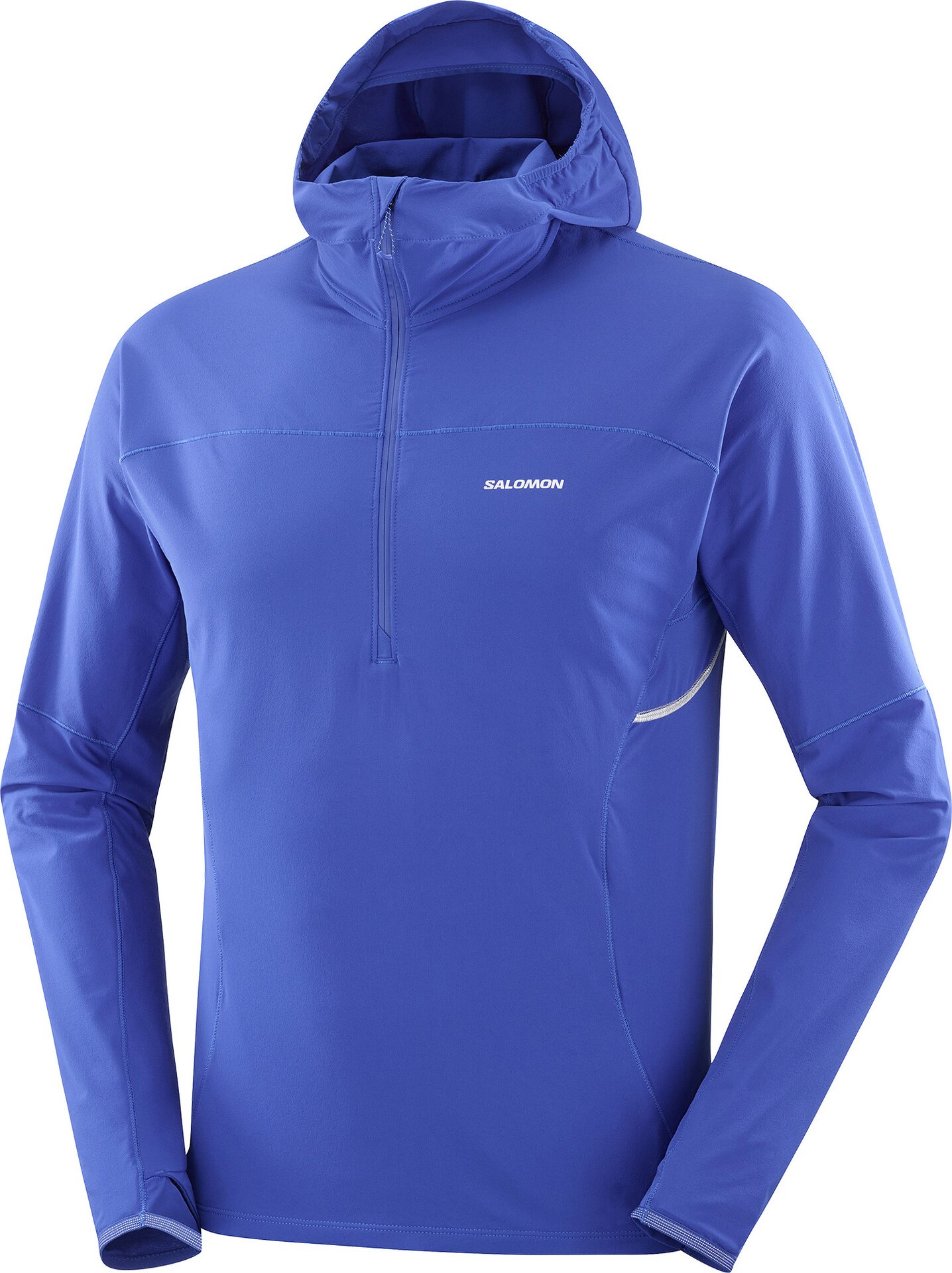 Salomon Sense Aero Hybrid Half Zip Hood Jacket Mens Surf The Web