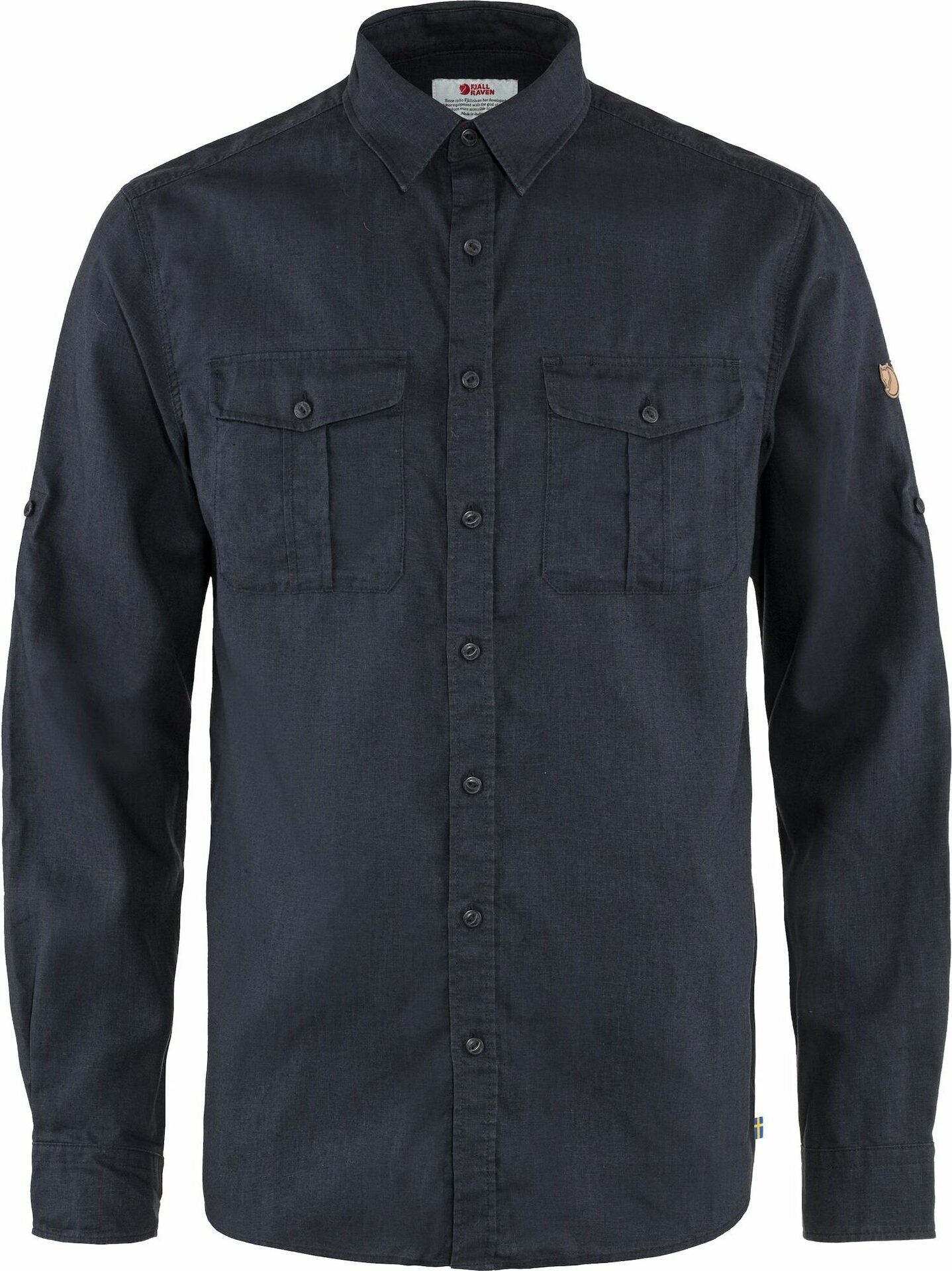Fjällräven Övik Travel Shirt LS Mens Dark Navy (555)