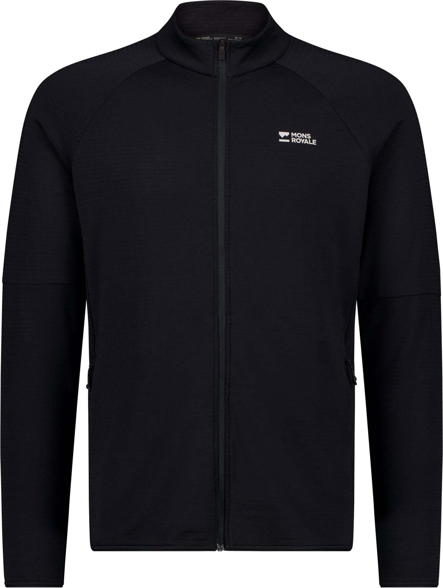 Mons Royale Quad Merino Fleece Jacket Mens Black
