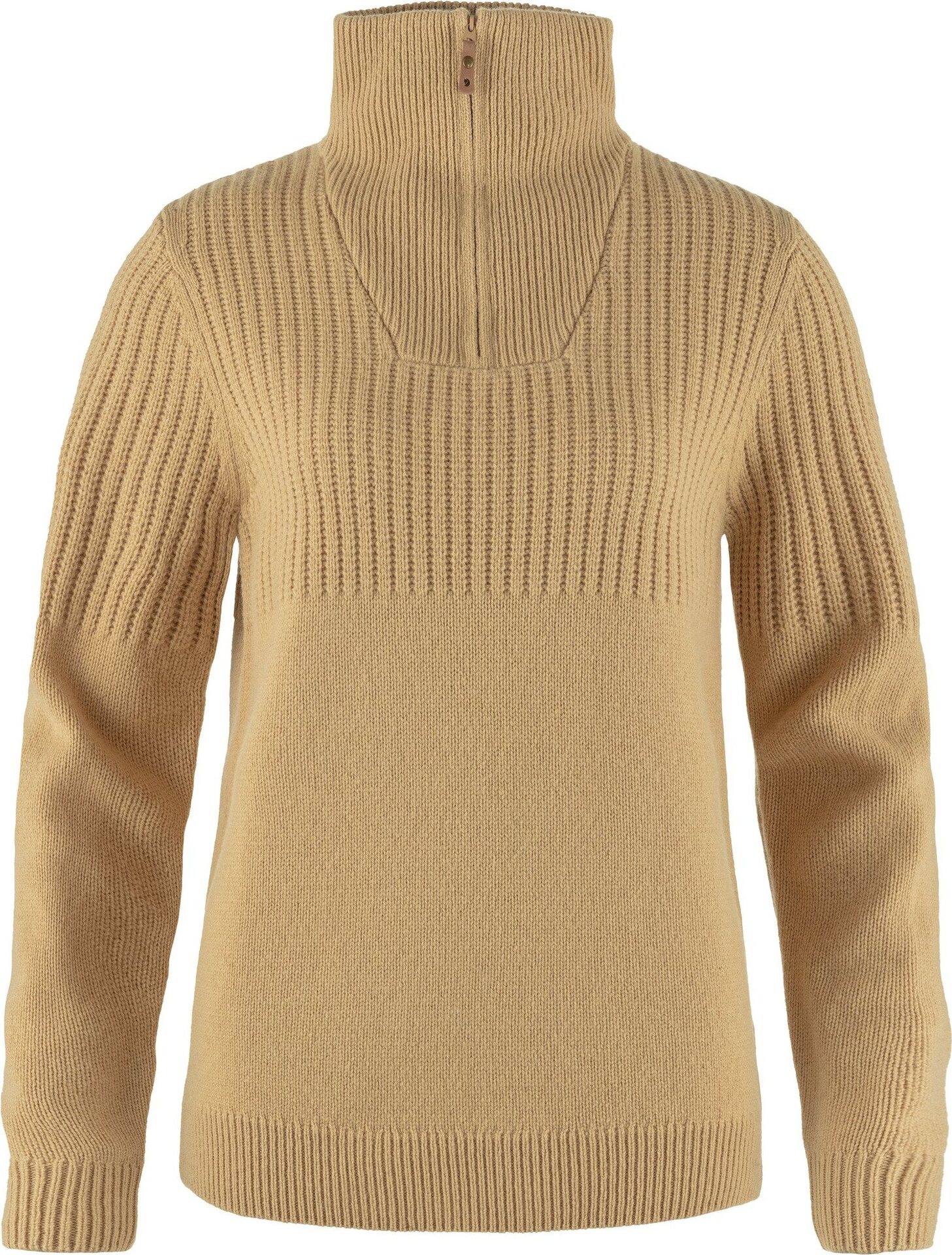Fjällräven Övik Half Zip Knit Womens Dune Beige (196) (24/25)