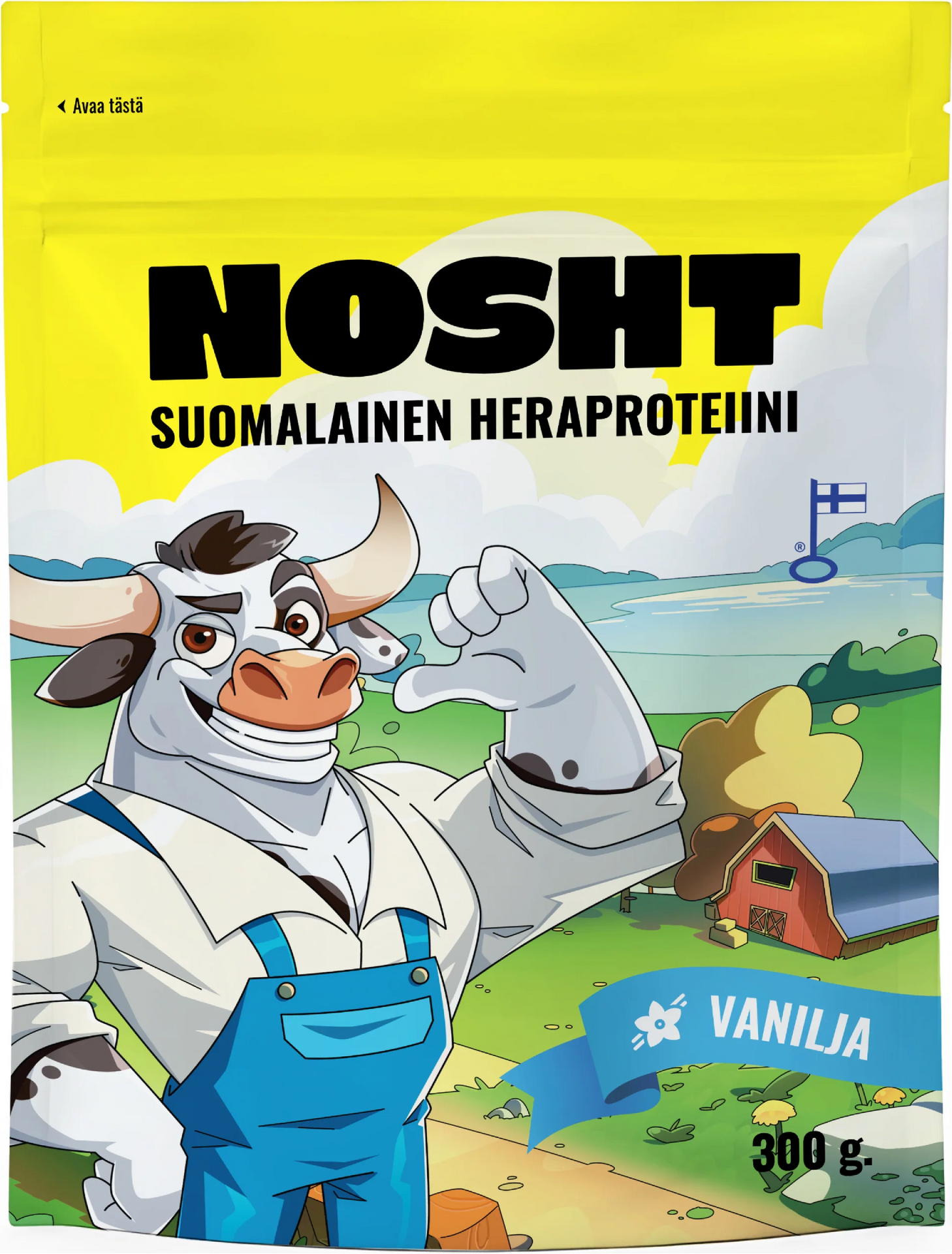 NOSHT Suomalainen Heraproteiinijauhe 300g Vanilja