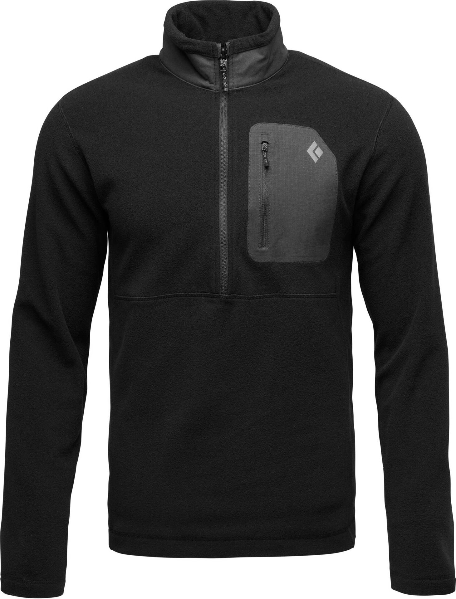 Black Diamond Rift Half-Zip Fleece Jacket Mens Black-Black