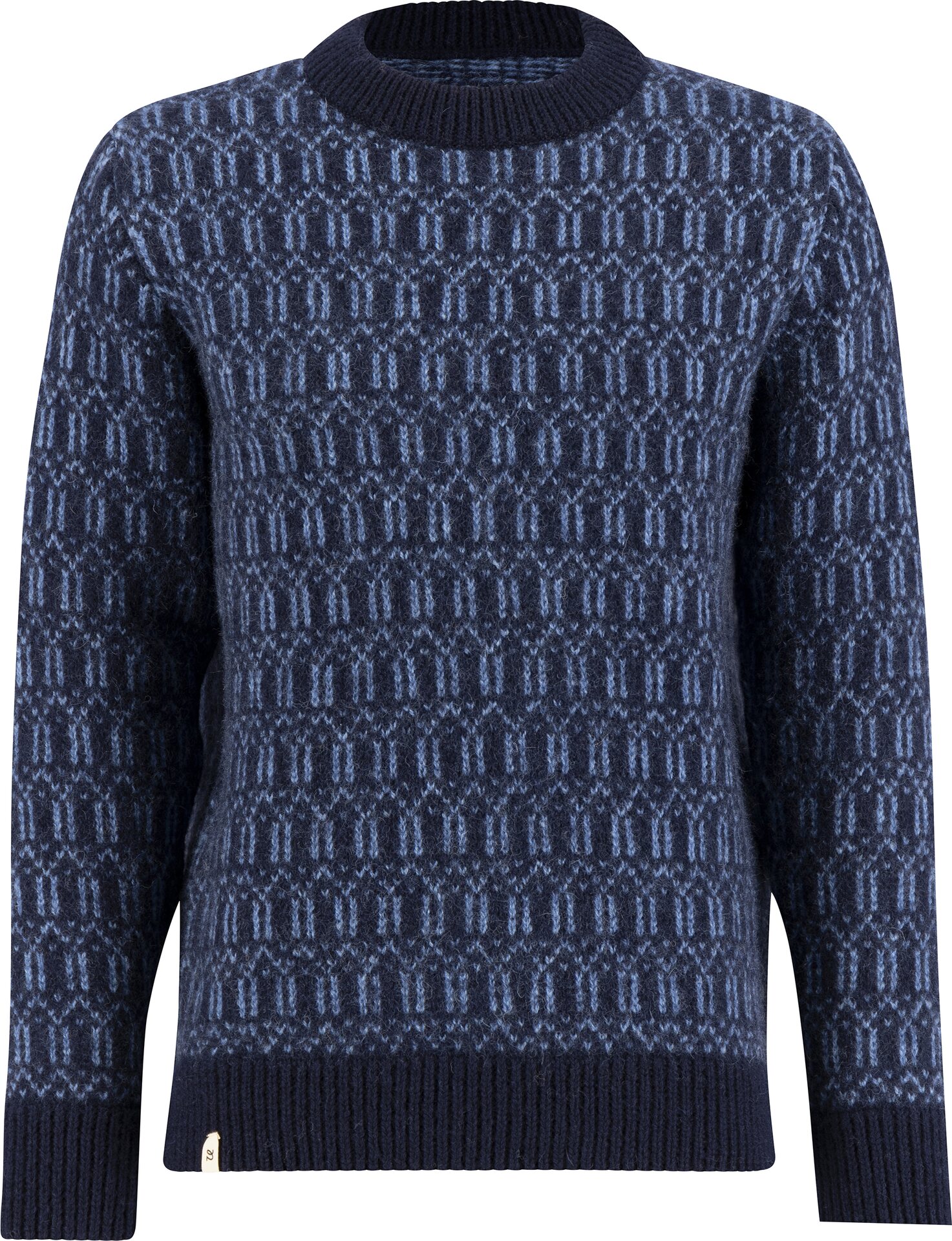 Ulvang Echo Crew Sweater Mens Navy Blue / Provence Blue