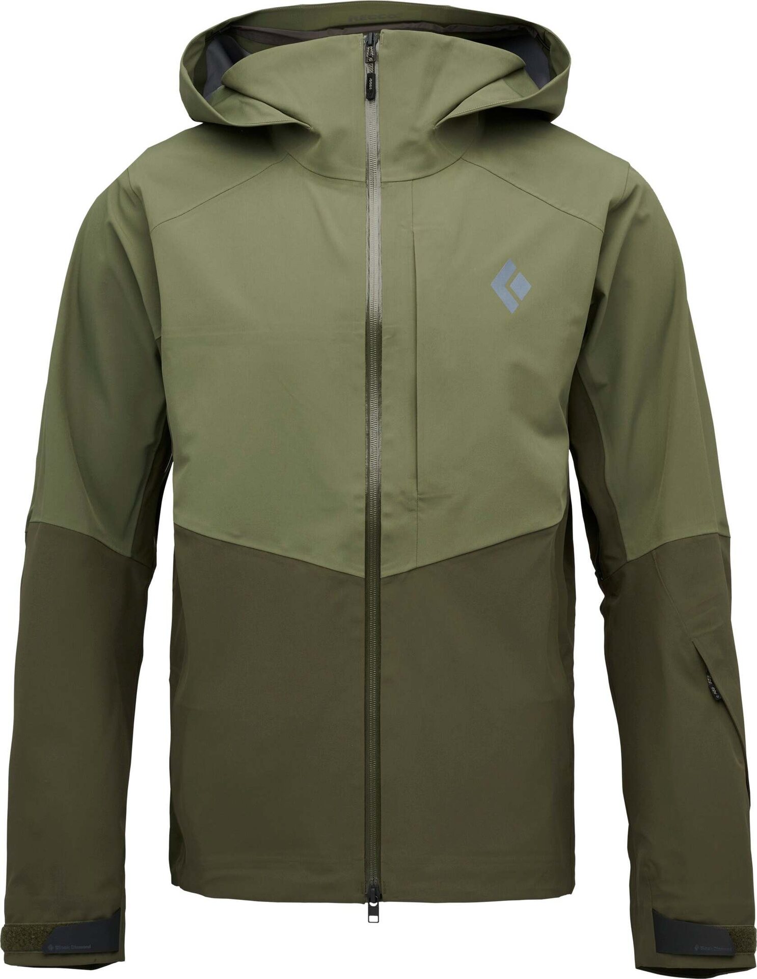 Black Diamond Recon Stretch Ski Shell Mens Tundra-Dark Moss