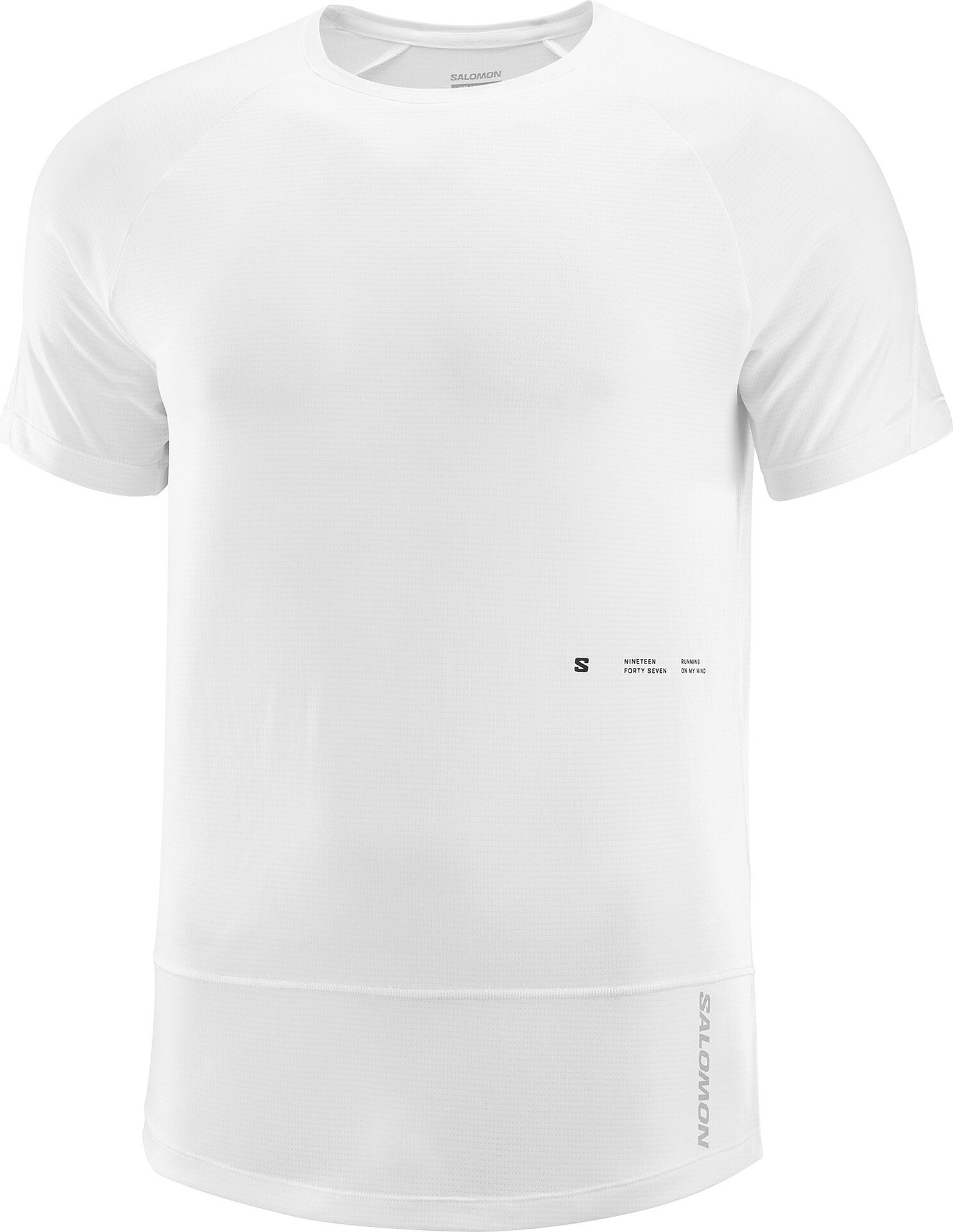 Salomon Cross Run Short Sleeve Tee GFX Mens White
