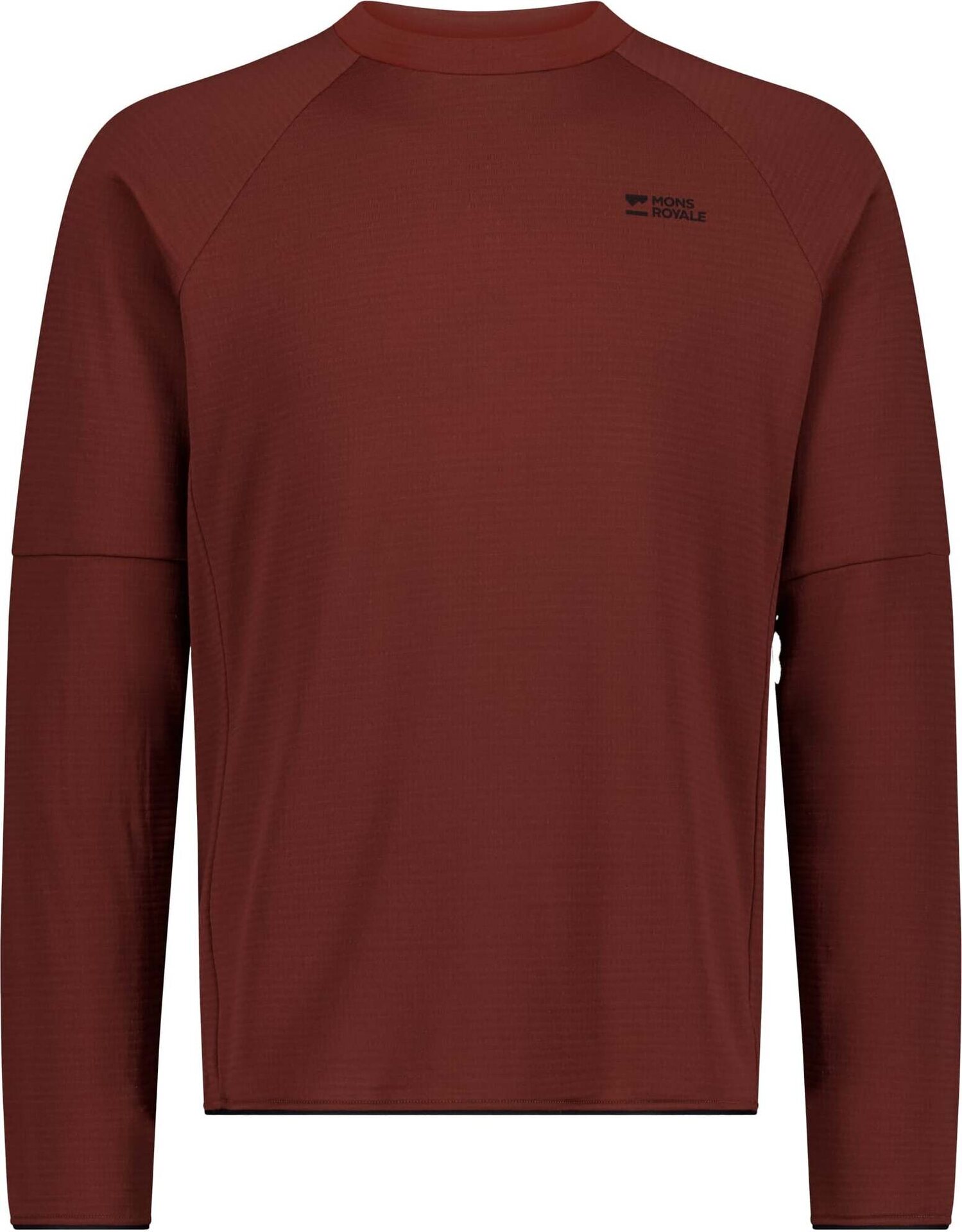 Mons Royale Quad Merino Fleece Pullover Mens Sable