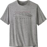 Patagonia Capilene Cool Daily Graphic Shirt Mens Stratapeaks: Feather Grey