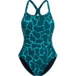 Orca Core One Piece Thin Strap Swimsuit Womens Dark Green