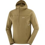 Salomon Sense Aero Hybrid Half Zip Hoodie Mens Brilliant Olive