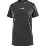 Salomon Sense Aero Short Sleeve Tee GFX Womens Deep Black / Black Beauty