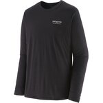 Patagonia Longsleeve Cap Cool Merino Graphic Shirt Mens Heritage Header: Black