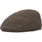 Barbour Wilkin Flat Cap Olive Herringbone