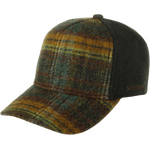 Stetson Trucker Cap Wool Check Green/Dark Orange