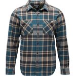 Black Diamond Project Heavy Flannel Mens Midnight Blue-Charcoal Plaid