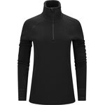 Aclima FleeceWool V2 Polo w/ Zip Womens Jet Black