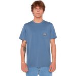 Rip Curl Sportline Badge Short Sleeve Tee Mens Bluefin