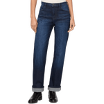 Duer Tech Fleece Denim High Rise Straight Womens Dark Indigo