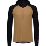 Mons Royale Temple Merino Air-Con Hood Mens Black / Toffee