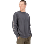 Mons Royale Yonder Merino Organic Cotton LS Mens Vintage Black