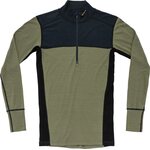 Devold Lauparen Merino 190 Zip Neck Mens Ink/Lichen/Black