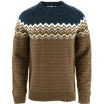 Fjällräven Övik Knit Sweater Mens Dark Oak / Navy (299-560)