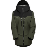 Mammut Haldigrat HS Hooded Jacket Womens Dark Marsh-Black