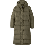 Patagonia Silent Down Long Parka Womens Basin Green