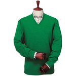 Laksen Mulliner Mens V-Neck 7828 Shamrock Green