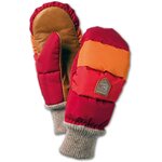 Hestra Swiss Wool Merino Loft - Mitten Punainen / oranssi raita