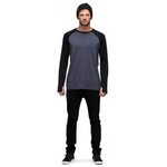 Mons Royale Raglan LS Men Black / Charcoal