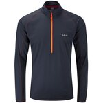 Rab Interval LS ZIP Tee Womens Ebony