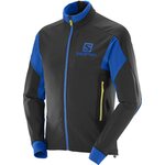 Salomon Momemtum Softshell Jacket Men Black/Blue Yonde