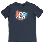 Rip Curl Slant Logo Ss Tee Mood Indigo Mar