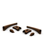 Oakley Flak Jacket Frame Accessory Kit Rootbeer
