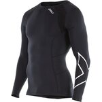 2XU Compression Long Sleeve Top Black/Silver